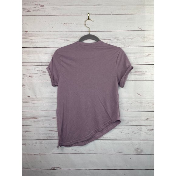 Gymshark Essential Tee Side Tie Purple XS - Picture 6 of 7
